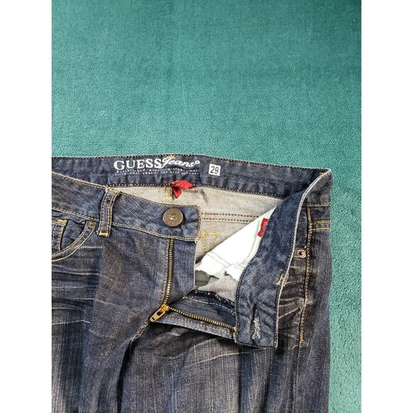 Guess Jeans Size 29 Womens Blue Stretch Denim Pants Mid Rise Carla Bootcut - Picture 6 of 14